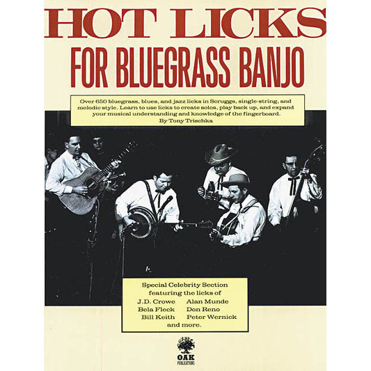 Image 1 of Hot Licks for Bluegrass Banjo - SKU# 01-000288 : Product Type Media : Elderly Instruments