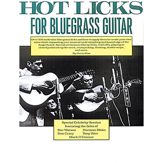 Image 1 of Hot Licks for Bluegrass Guitar - SKU# 01-064386 : Product Type Media : Elderly Instruments