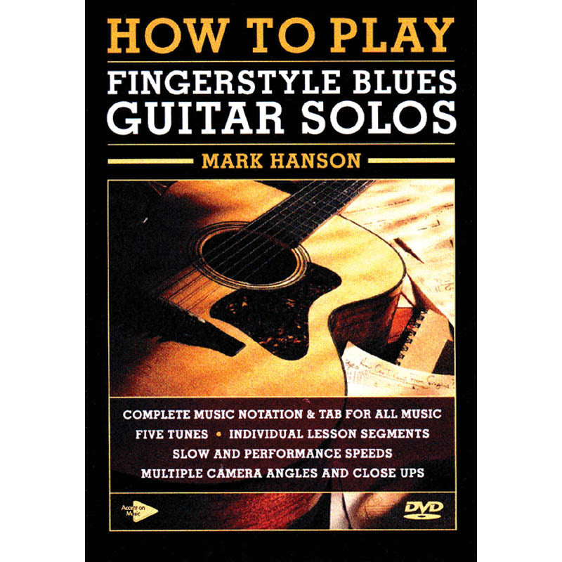 Image 1 of DVD - How to Play Fingerstyle Blues Guitar Solos - SKU# 01-DVD72722 : Product Type Media : Elderly Instruments