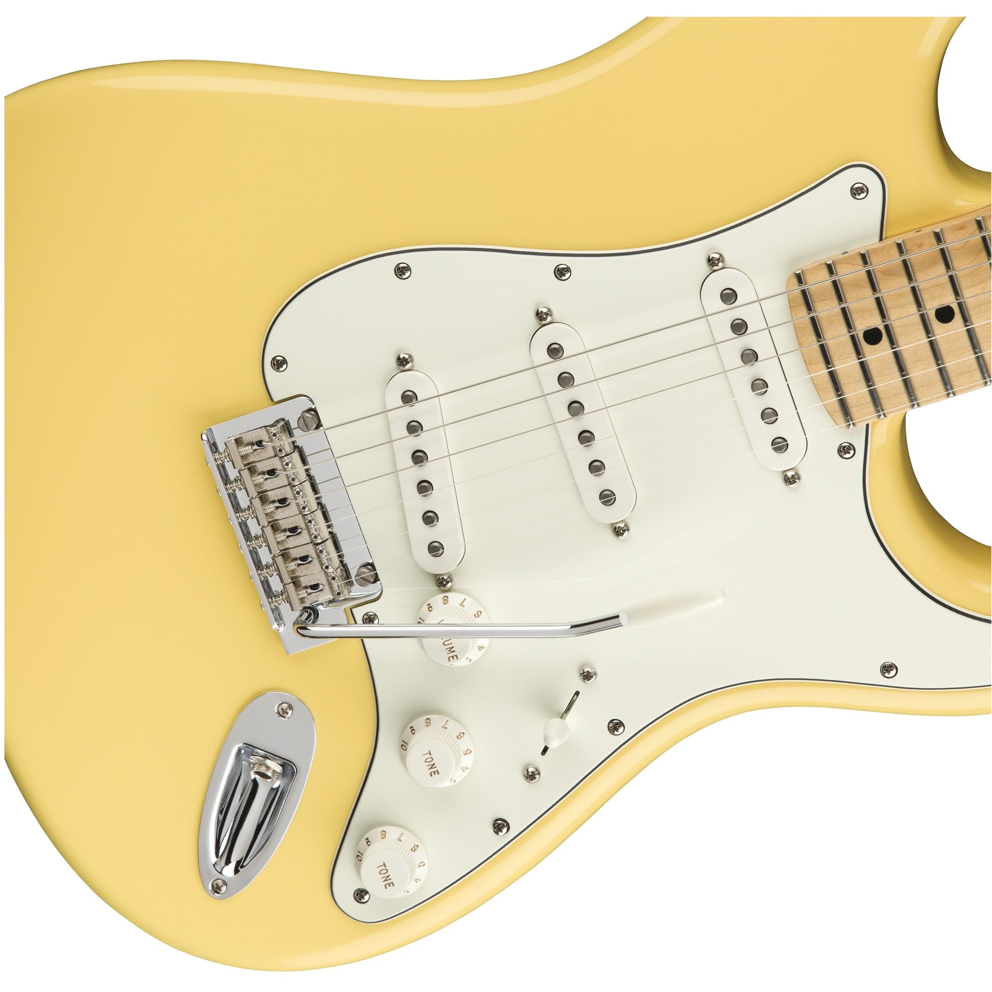 Bridge and Pickups of Fender Player Stratocaster