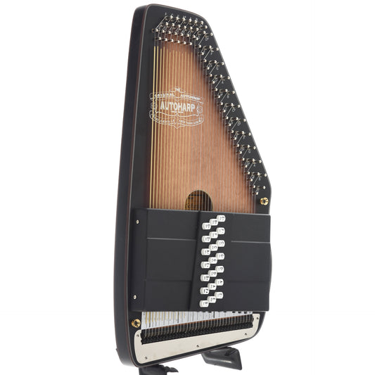 Front and Side of Oscar Schmidt OS11021AE Americana Electric Autoharp
