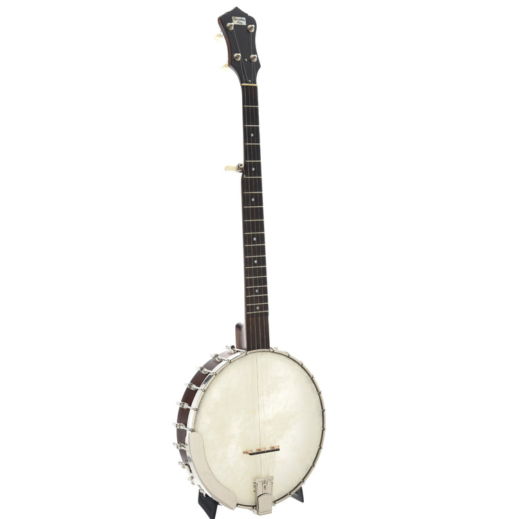 Full Front and Side of Recording King Madison Open-Back Banjo