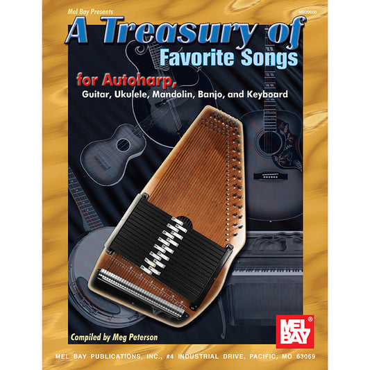 Image 1 of A Treasury of Favorite Songs for Autoharp, Guitar, Ukulele, Mandolin, Banjo and Keyboard - SKU# 02-20050 : Product Type Media : Elderly Instruments