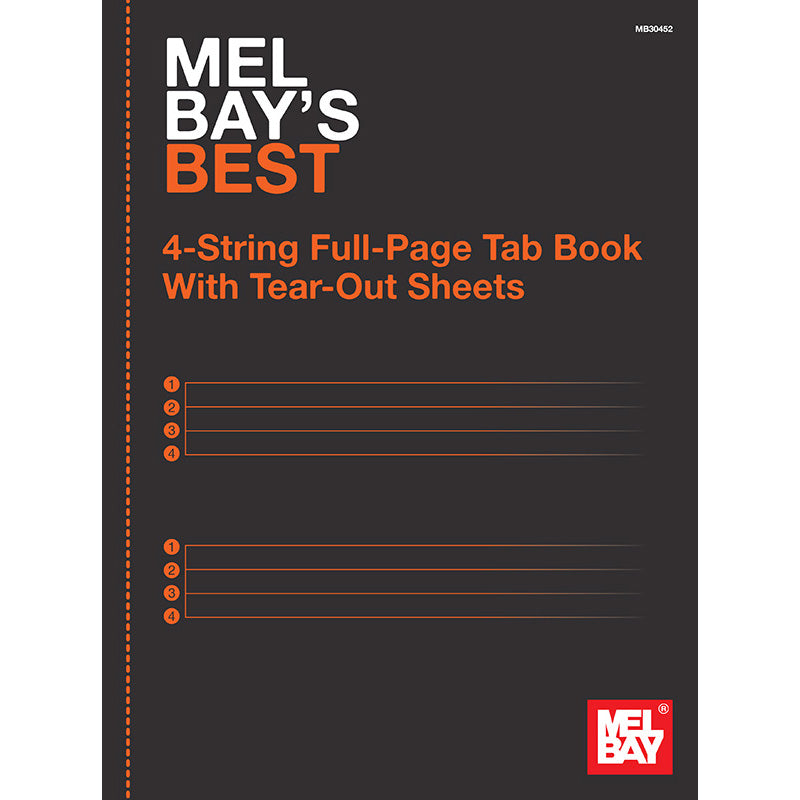 Image 1 of Mel Bay's Best 4-String Full-Page Tab Book - SKU# 02-30452 : Product Type Media : Elderly Instruments