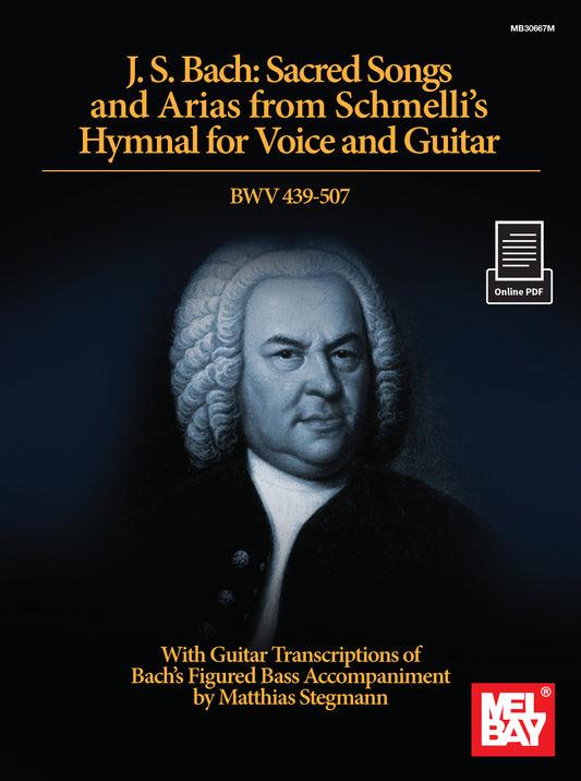 Image 1 of J. S. Bach: Sacred Songs and Arias from Schmelli's Hymnal for Voice and Guitar BWV 439-507 - SKU# 02-30667M : Product Type Media : Elderly Instruments