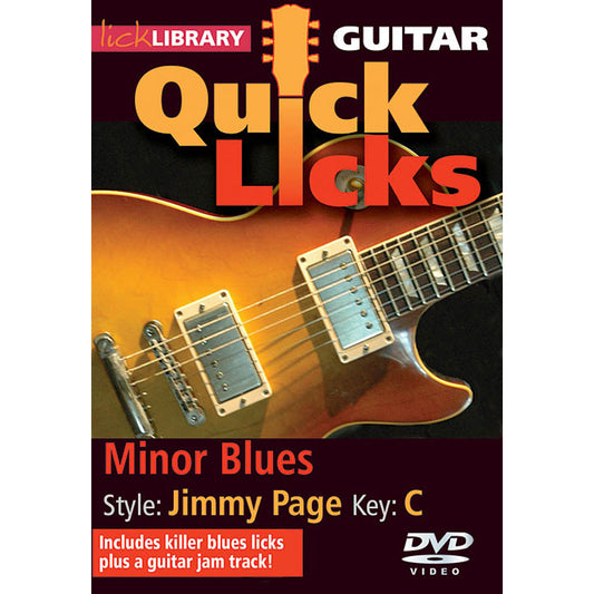 Image 1 of DVD - Quick Licks for Guitar - Jimmy Page: Minor Blues Key of C - SKU# 02-DVD212 : Product Type Media : Elderly Instruments