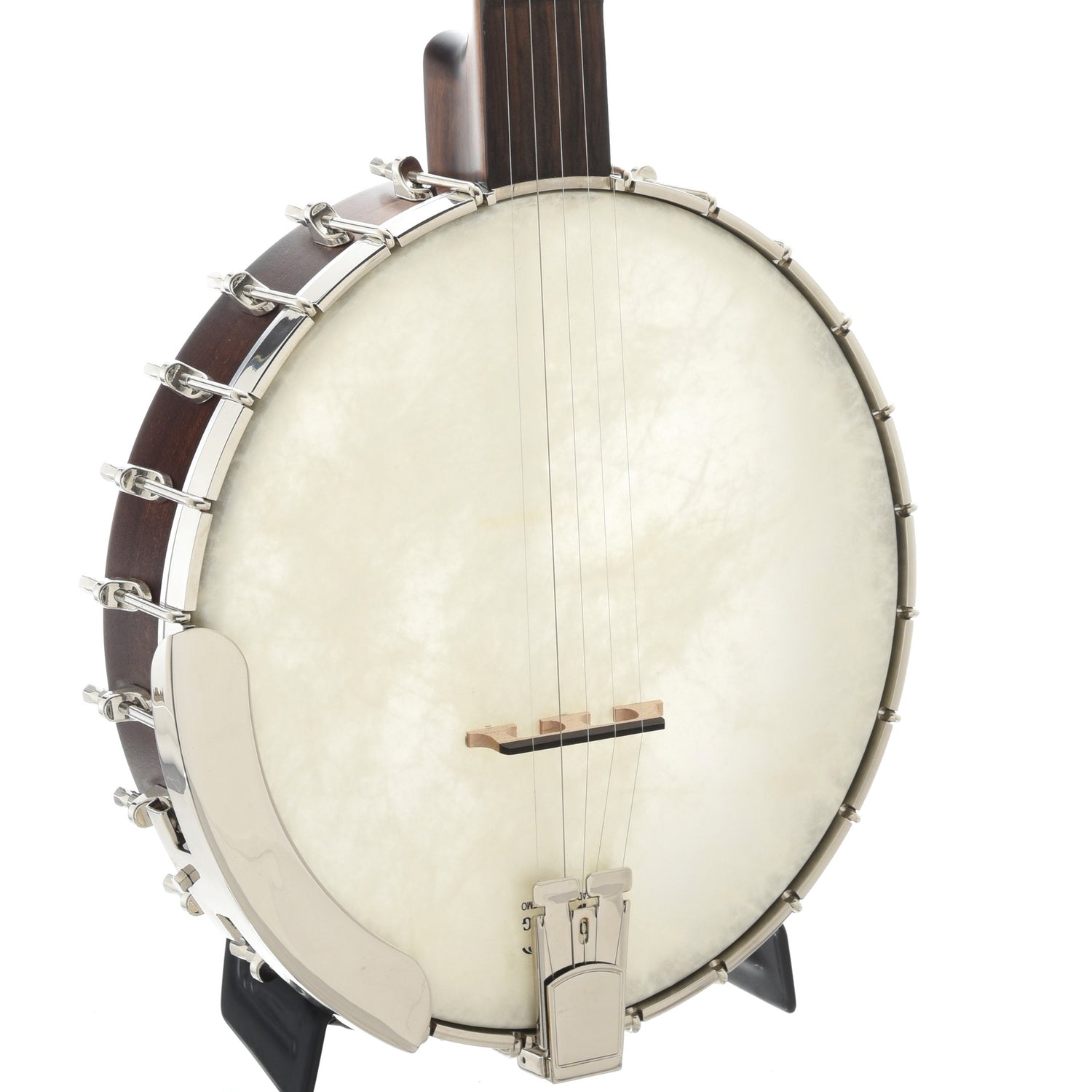 Front and Side of Recording King Madison Open-Back Banjo