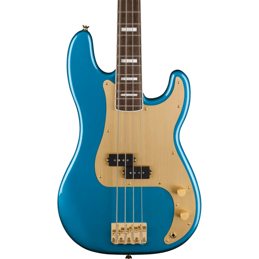 Squier 40th Anniversary Precision Bass, Gold Edition, Lake Placid Blue