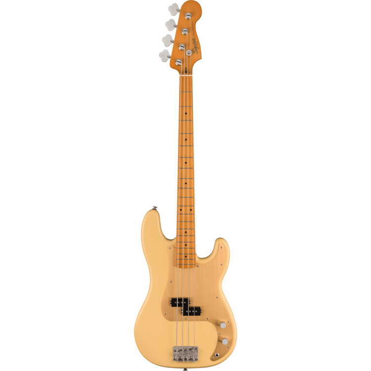 Squier 40th Anniversary Precision Bass, Vintage Edition, Satin Vintage Blonde, Front