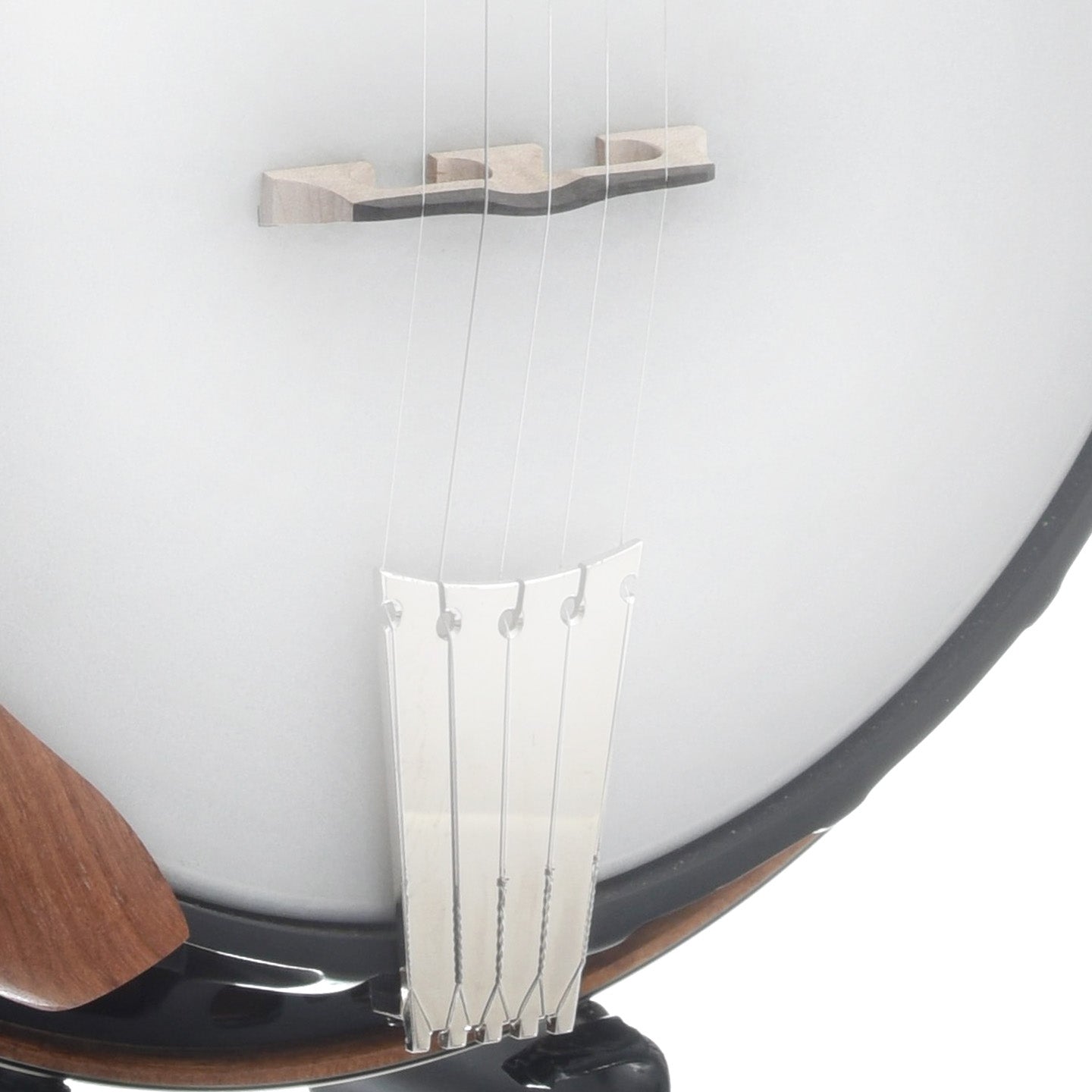 Image 3 of Nechville Mahogany Phantom Banjo & Case, Diamond Wing Inlay - SKU# NPHANMAH : Product Type Resonator Back Banjos : Elderly Instruments
