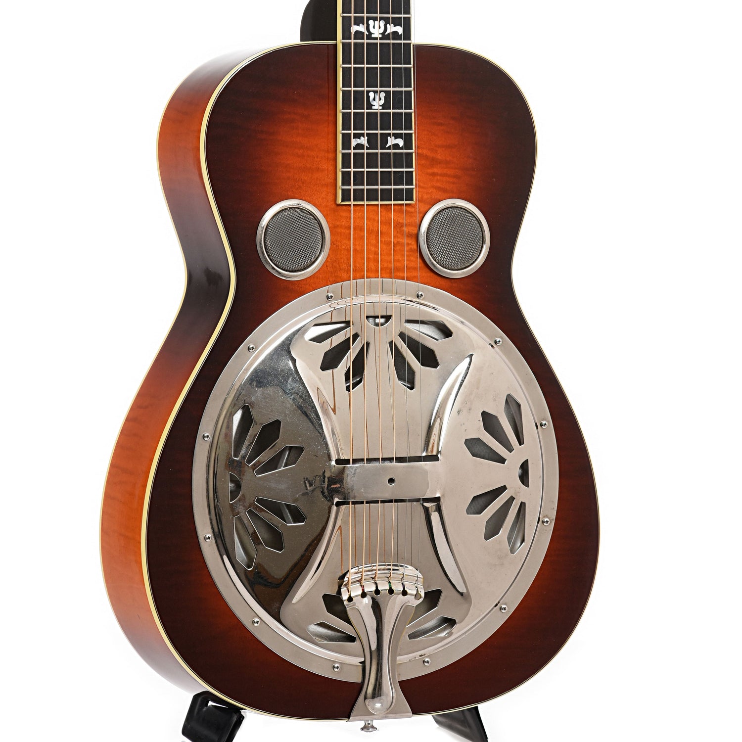 front and side of Dobro Model 27 Deluxe Squareneck Resonator