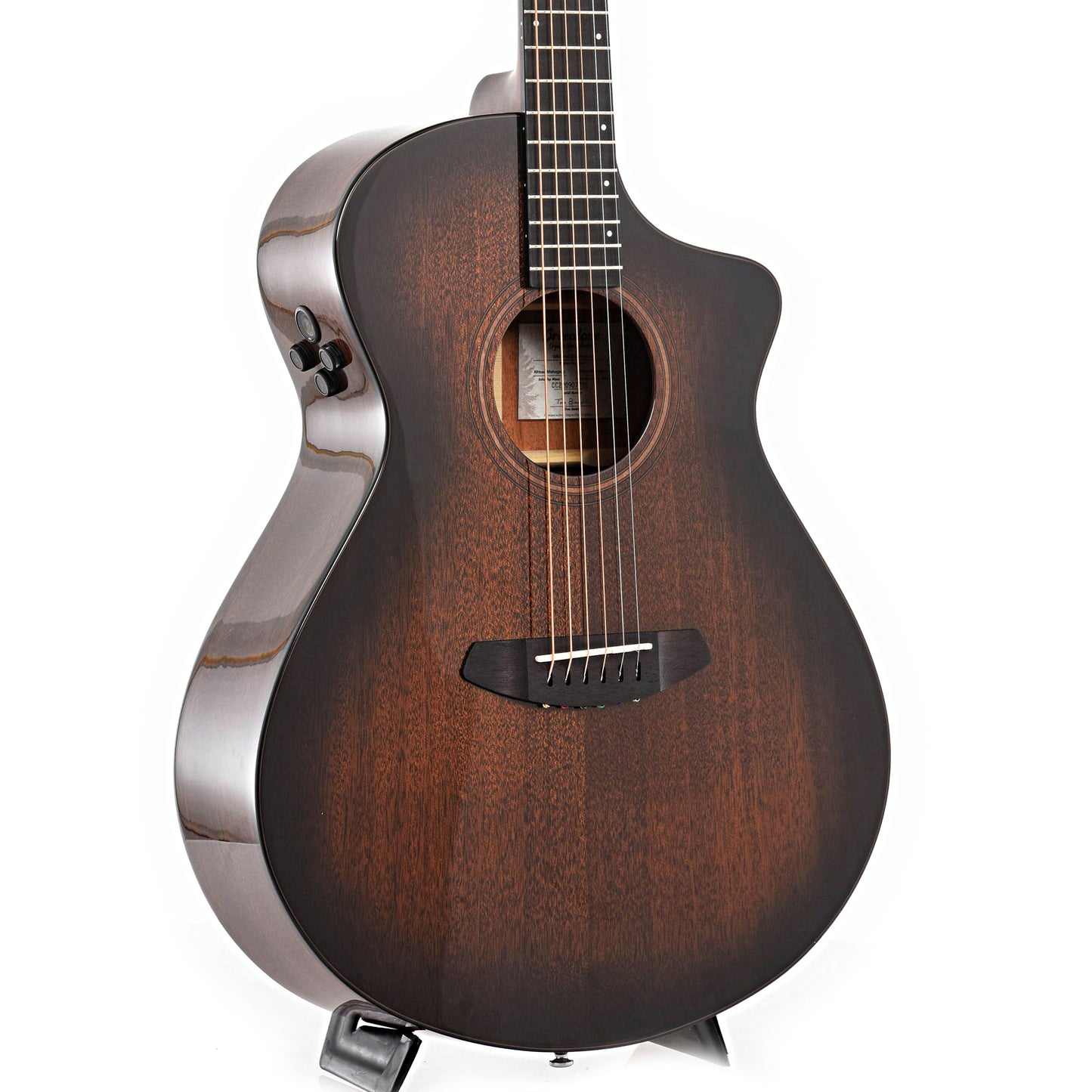 Breedlove Organic Wildwood Pro Concert Suede CE African Mahogany-African Mahogany Acoustic-Electric Guitar