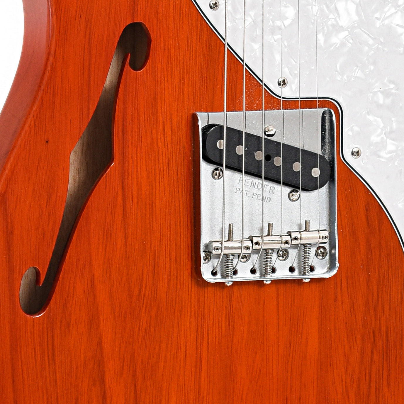 Bridge of Fender Squier Classic Vibe '60's Telecaster Thinline