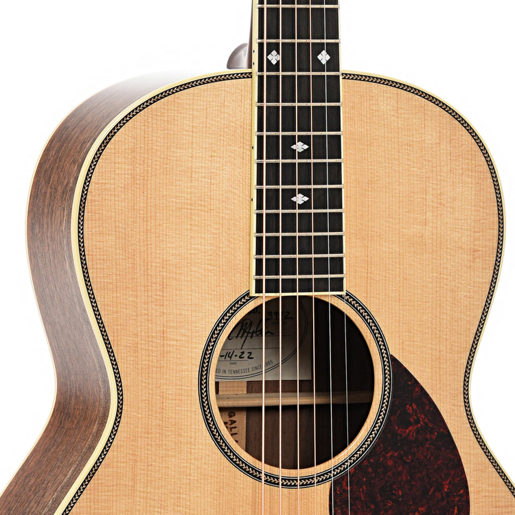 Sound hole of Gallagher Guitar Co. GC-70 Grand Concert Acoustic