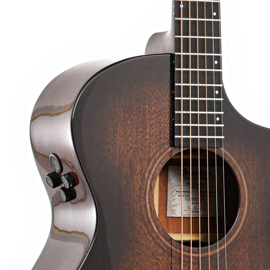 Breedlove Organic Wildwood Pro Concert Suede CE African Mahogany-African Mahogany Acoustic-Electric Guitar