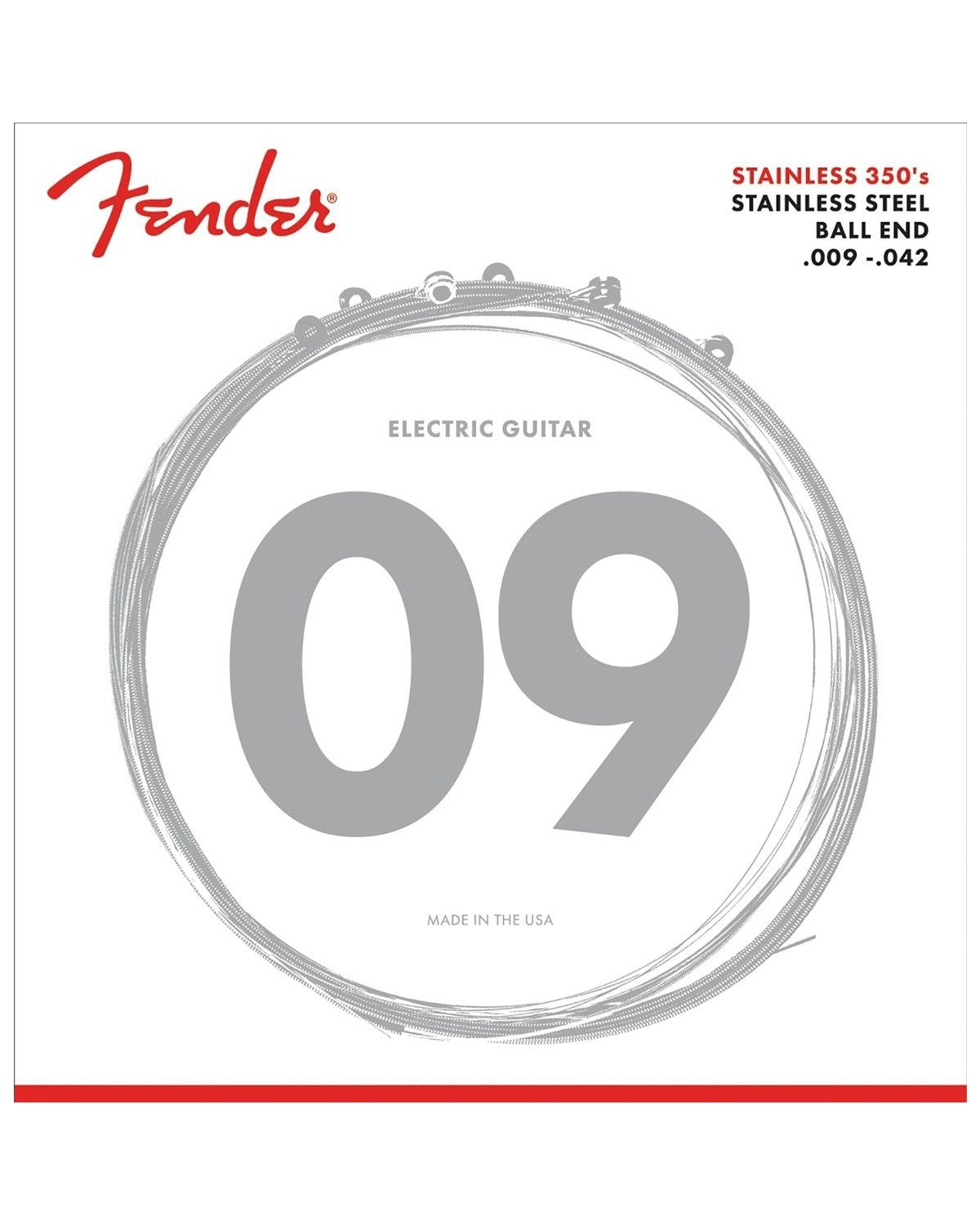 Image 1 of Fender 350L Light Gauge Stainless Steel Roundwound Electric Guitar Strings - SKU# 350L : Product Type Strings : Elderly Instruments