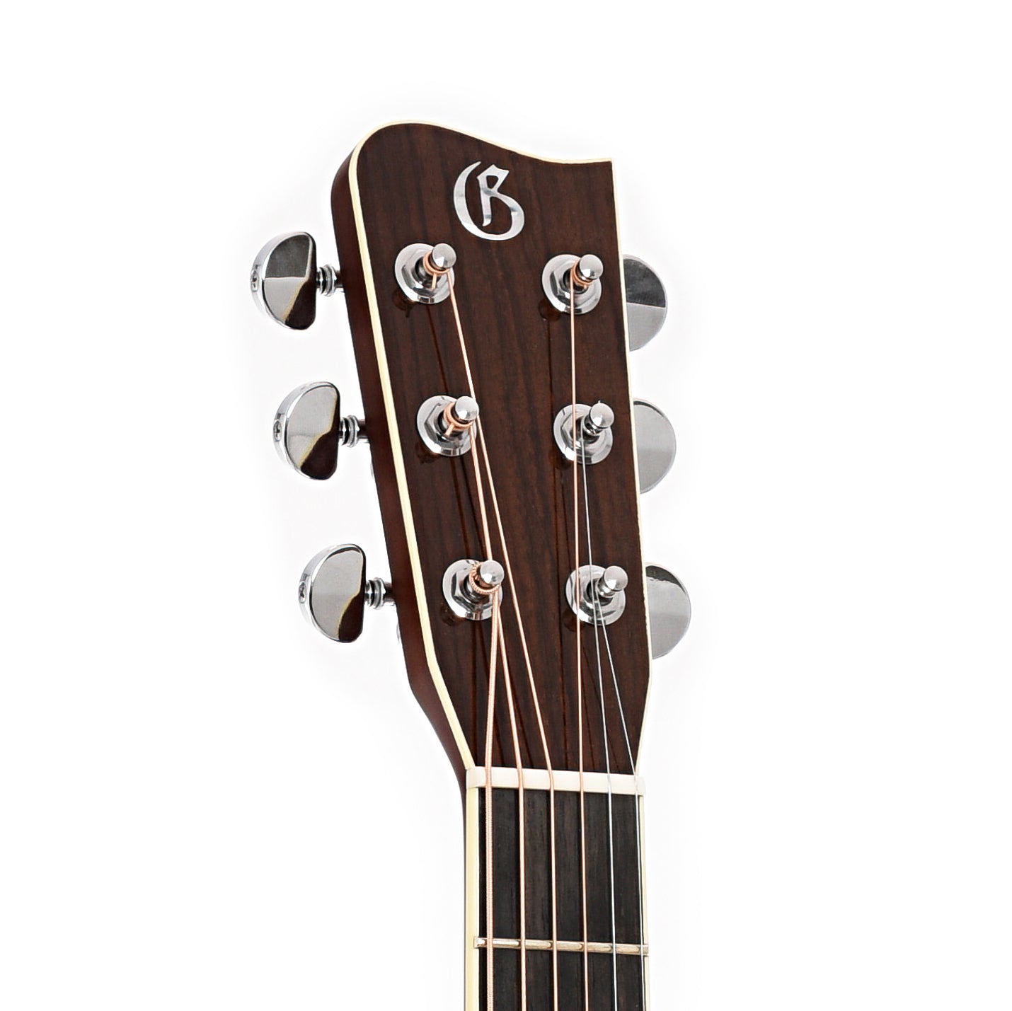 Front headstock of Gallagher Guitar Co. Jumbo 70 Acoustic