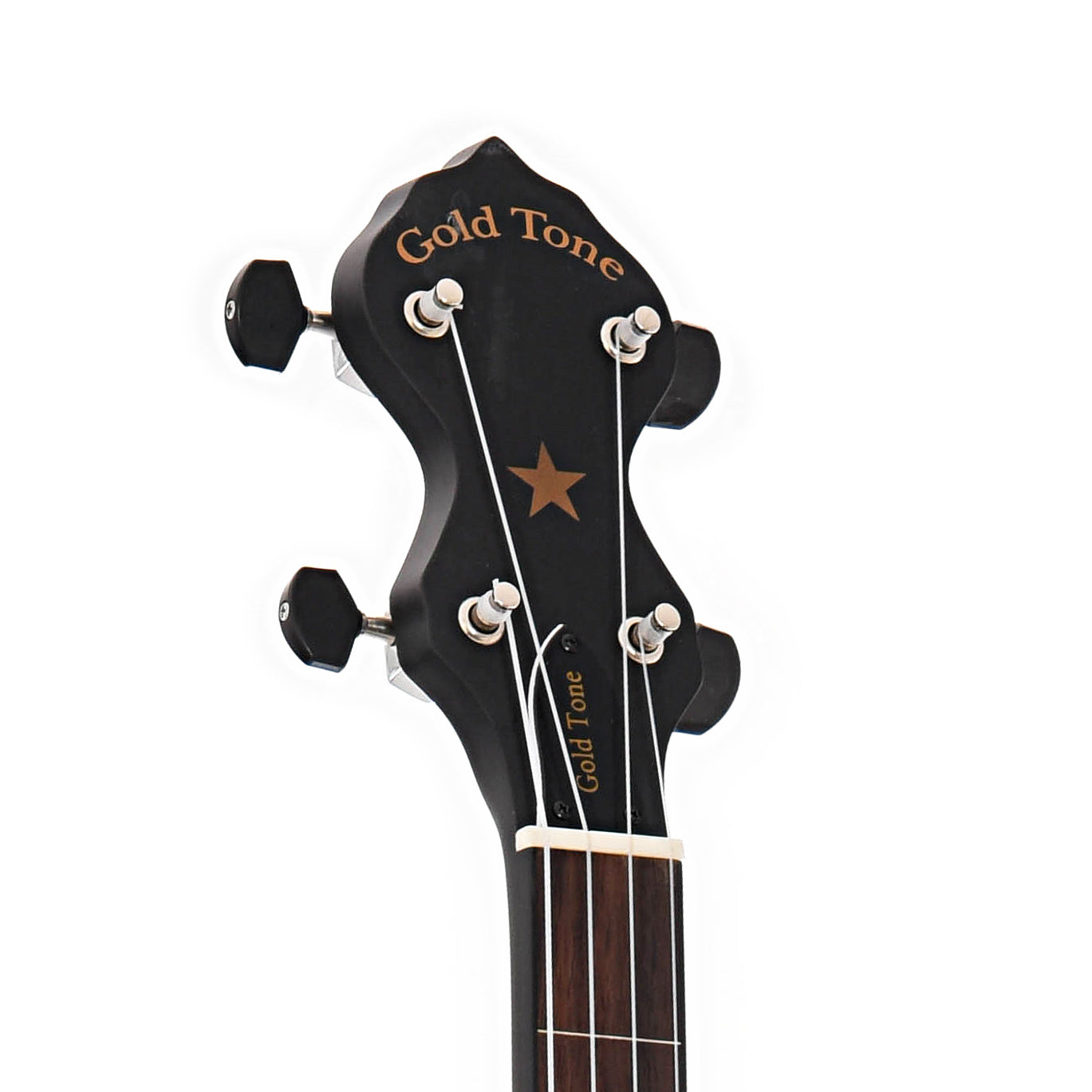 front headstock of Gold Tone AC-1FL Fretless Openback
