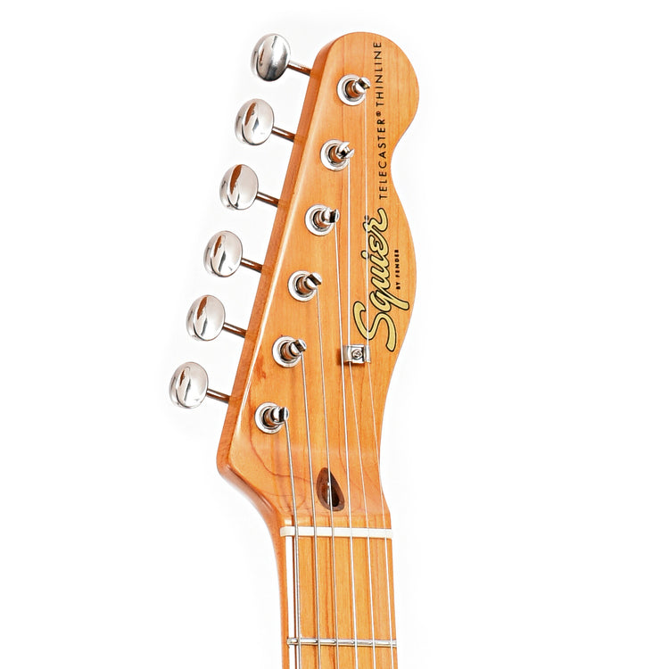 Front headstock of Fender Squier Classic Vibe '60's Telecaster Thinline