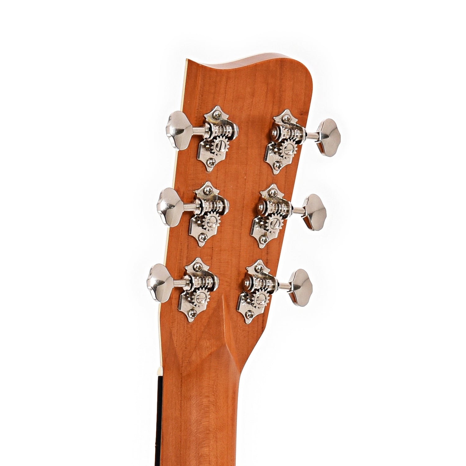 Back headstock of Gallagher Guitar Co. "The Founder's Guitar" P-50 Cherry Parlor 