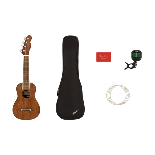 Image 1 of Fender Seaside Soprano Ukulele Pack - SKU# FSSUPK : Product Type Soprano Ukuleles : Elderly Instruments