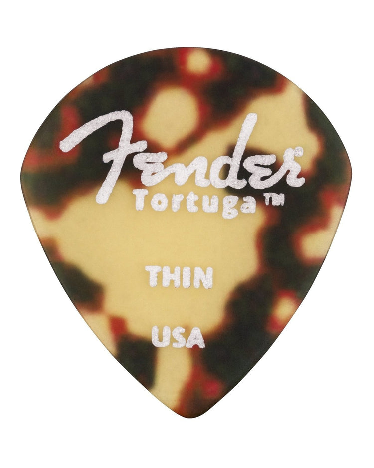 Image 1 of Fender Tortuga Picks, 551 Shape, Thin, 6-Pack - SKU# TORTUGA-551-T : Product Type Accessories & Parts : Elderly Instruments