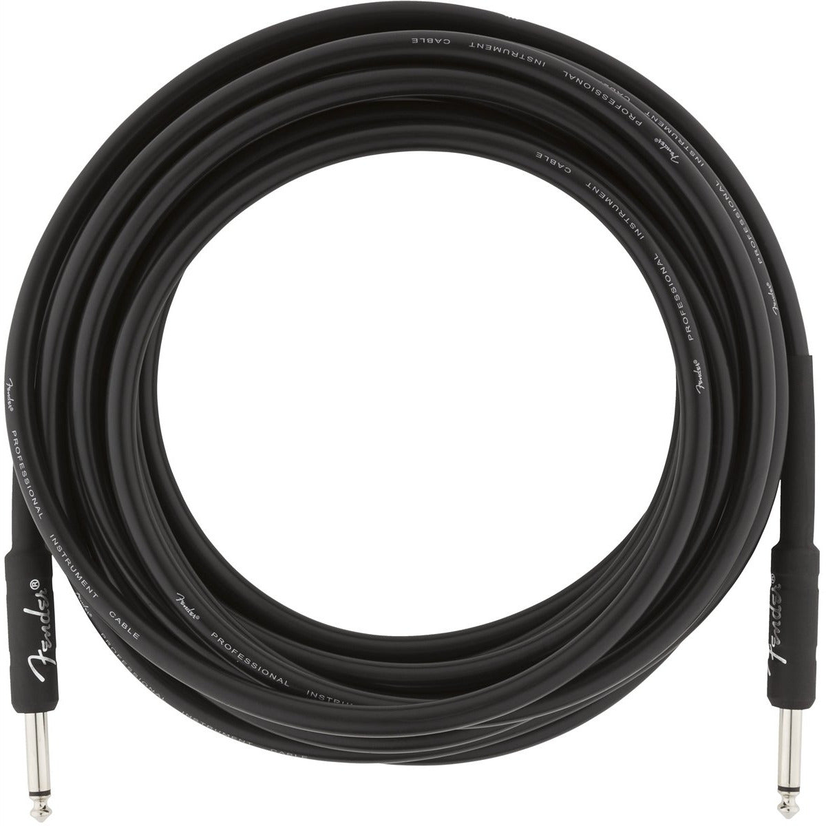 Image 2 of Fender Professional Series Instrument Cable, 18.6', Black - SKU# FPRO-186-B : Product Type Cables & Accessories : Elderly Instruments