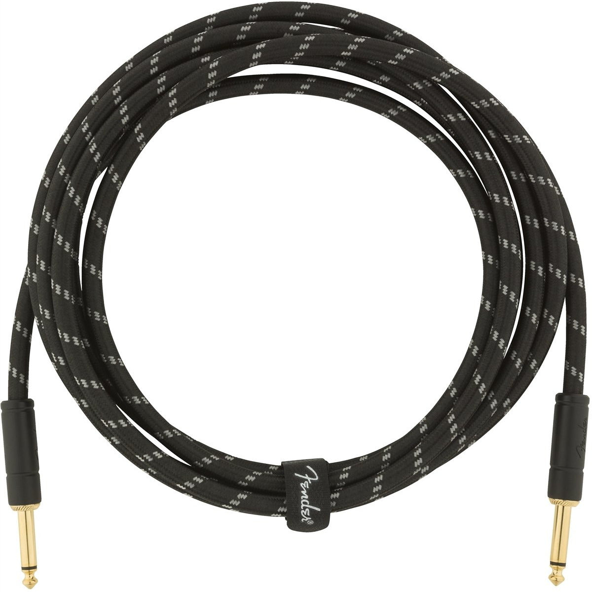 Image 2 of Fender Deluxe Series Instrument Cable, 10', Black Tweed - SKU# FDLX-10-BTWD : Product Type Cables & Accessories : Elderly Instruments