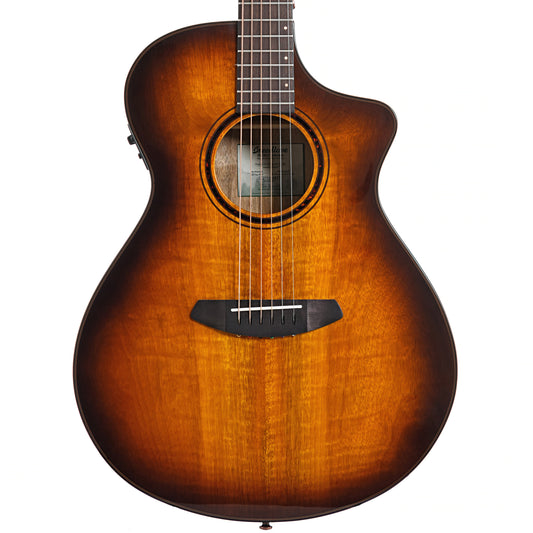 Image 1 of Breedlove Eco Collection Pursuit Exotic S Concert Tiger's Eye CE Myrtlewood-Myrtlewood Acoustic-Electric Guitar- SKU# BPEX-CTT : Product Type Flat-top Guitars : Elderly Instruments