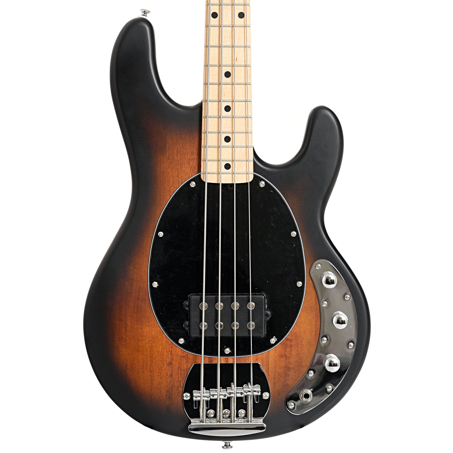 Image 1 of Sterling by Music Man StingRay 4 Bass, Vintage Sunburst Satin Finish- SKU# RAY4-VSBS : Product Type Solid Body Bass Guitars : Elderly Instruments
