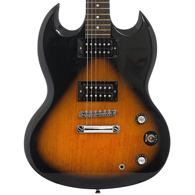 Front of Epiphone SG Special