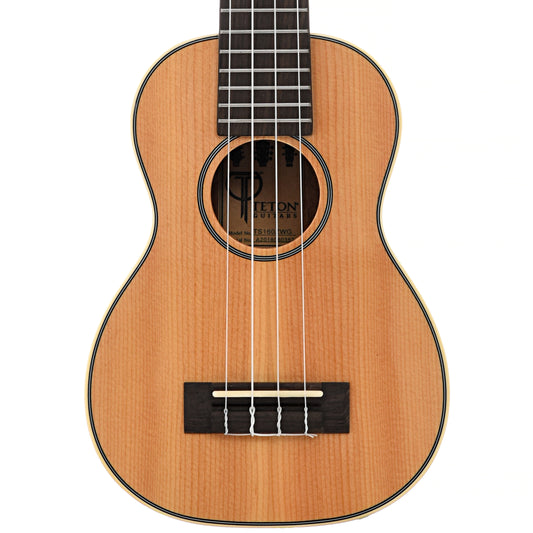 Front of Teton Guitars Model TS160ZWG Soprano 