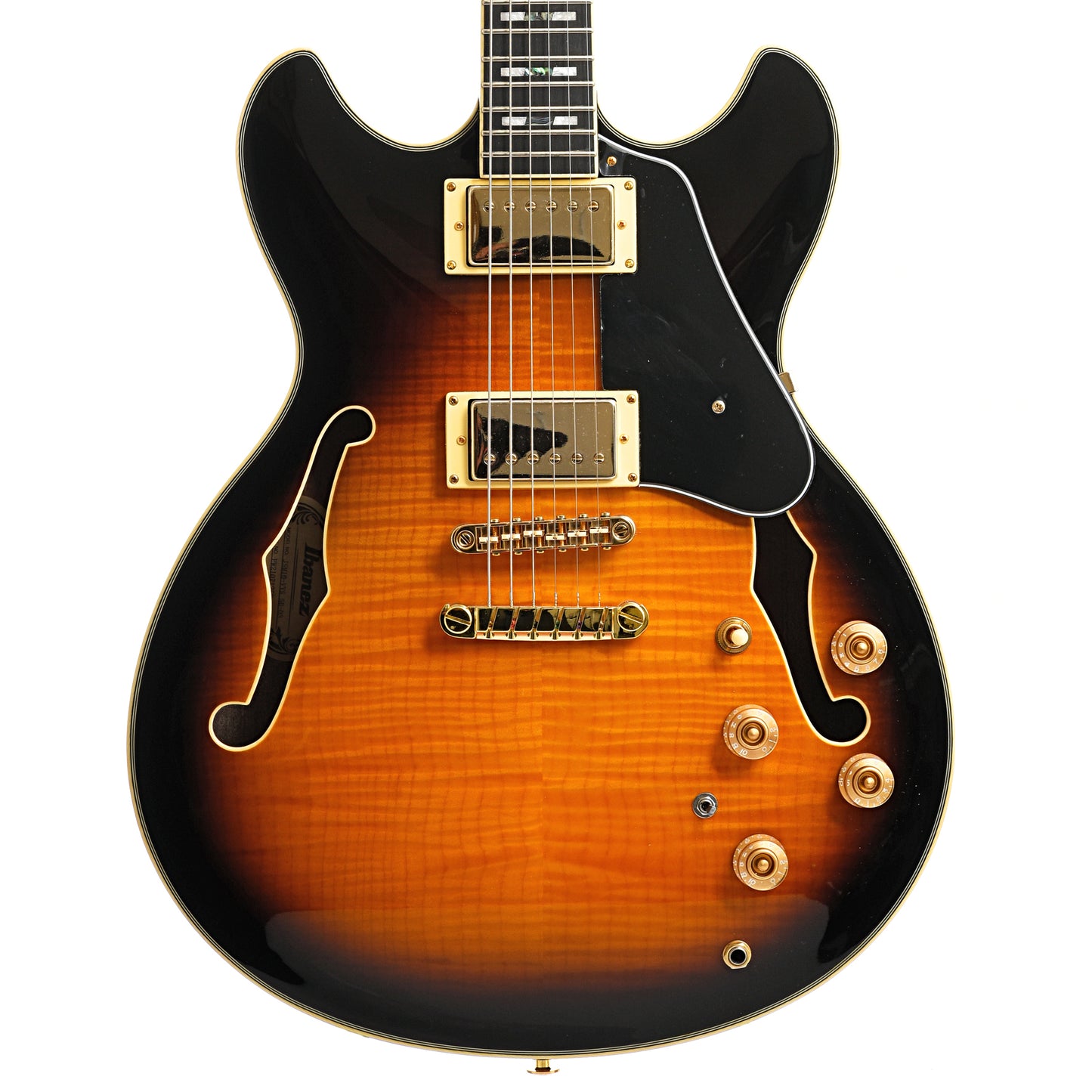 Front of Ibanez JSM10 Semi-Hollowbody Guitar