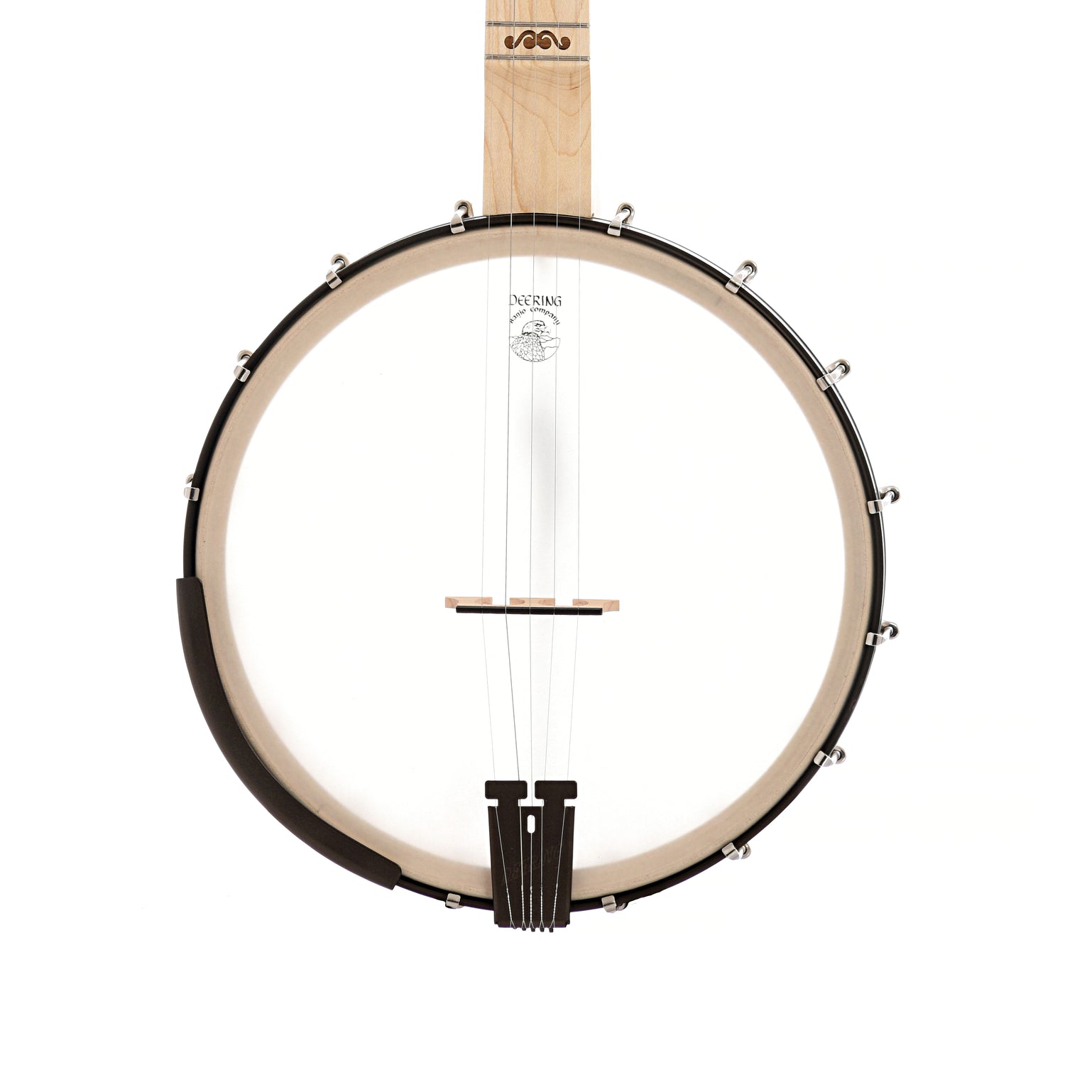 Front of Deering Goodtime Americana Limited Edition Bronze 12" Openback Banjo with Scooped Fretboard
