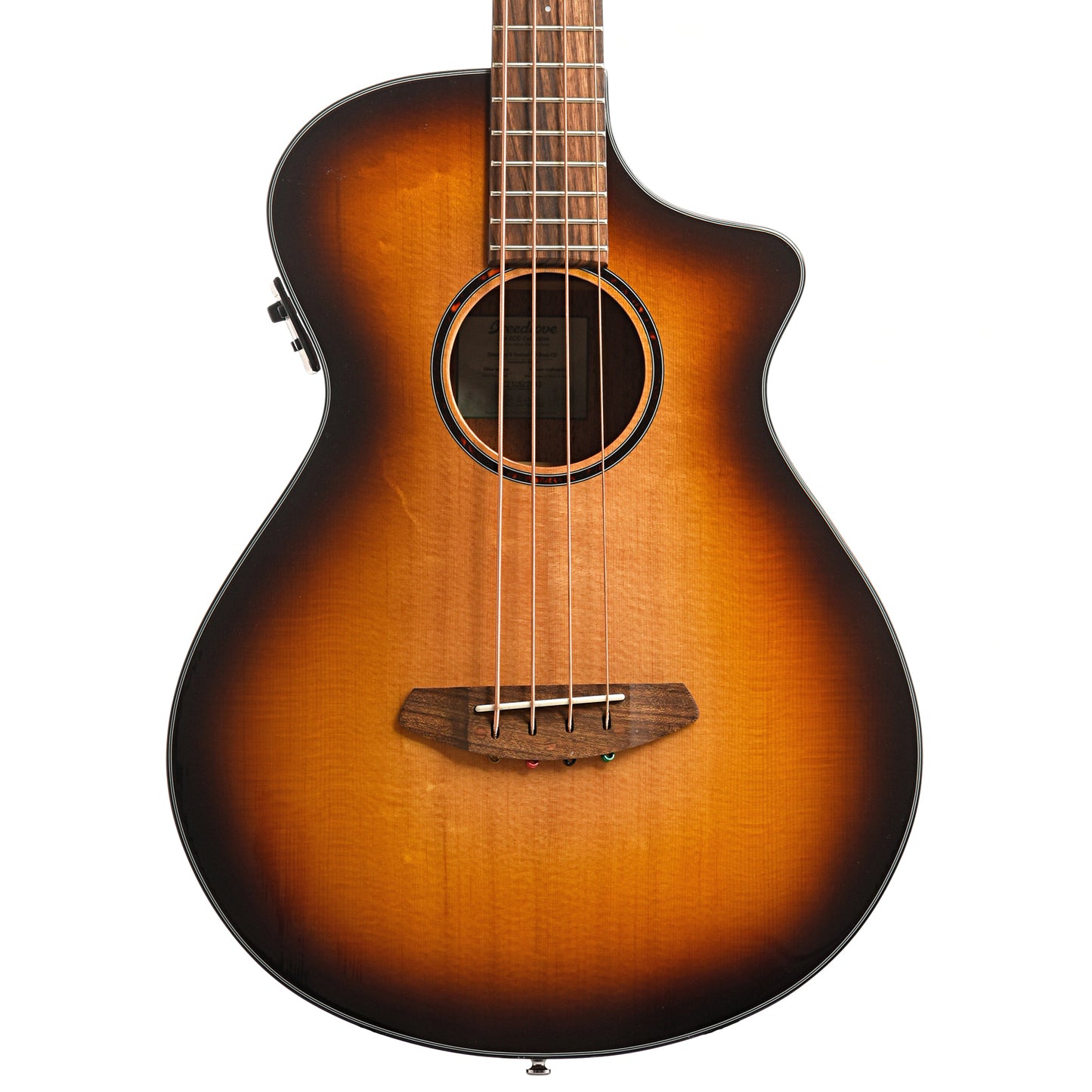Image 2 of Breedlove Discovery S Concert Edgeburst Bass CE Sitka-African Mahogany Acoustic-Electric Bass Guitar - SKU# DSCN44BCESSAM : Product Type Flat-top Guitars : Elderly Instruments