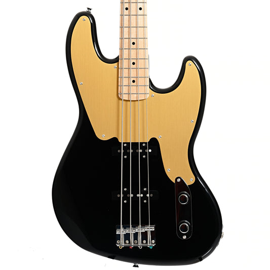Image 1 of Squier Paranormal Jazz Bass '54, Black- SKU# SPJB54BLK : Product Type Solid Body Bass Guitars : Elderly Instruments
