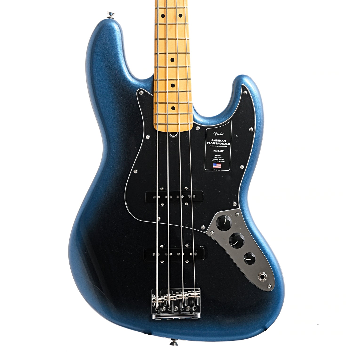 Front of Fender American Professional II Jazz Bass