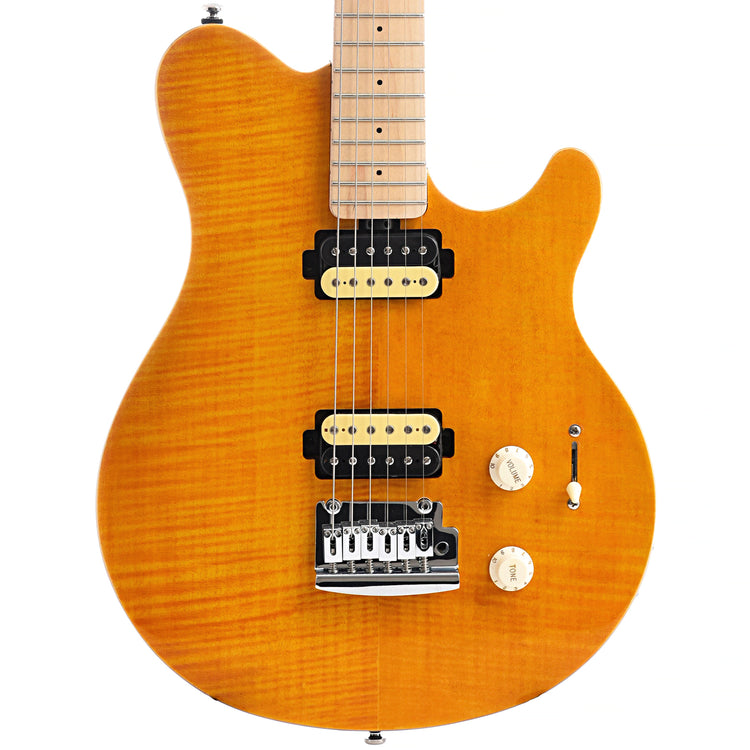 Image 1 of Sterling by Music Man Axis Electric Guitar Trans Gold Finish- SKU# AX3FM-TGO : Product Type Solid Body Electric Guitars : Elderly Instruments