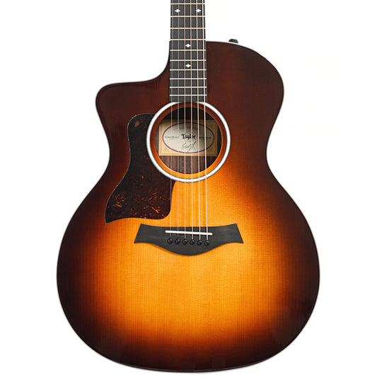 Image 2 of Taylor 214ce Sunburst Deluxe & Case, Left Handed- SKU# 214CESBDLXLH : Product Type Flat-top Guitars : Elderly Instruments