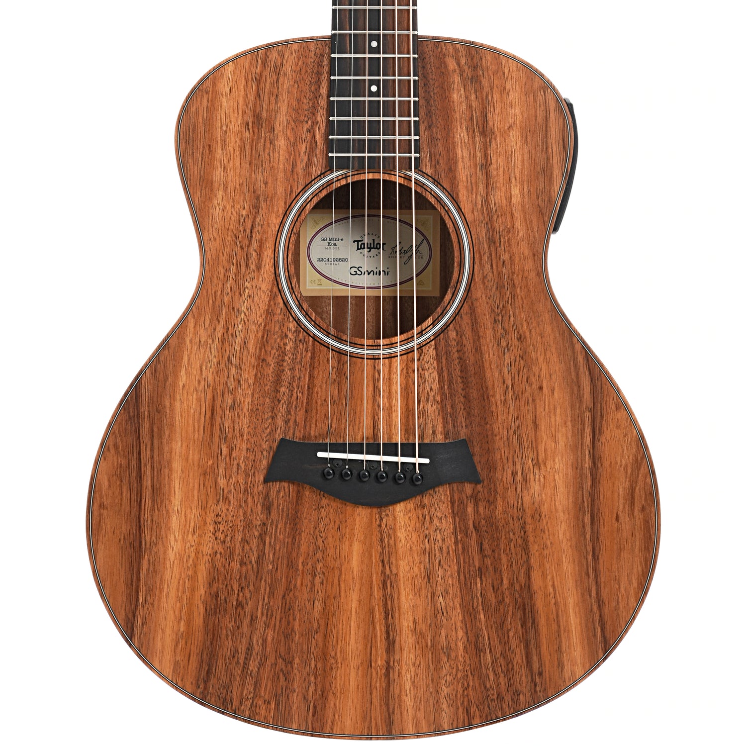 Image 2 of Taylor GS Mini-e Koa 6-String Acoustic Guitar & Gigbag, Left Handed- SKU# GSMINIEKLH : Product Type Flat-top Guitars : Elderly Instruments