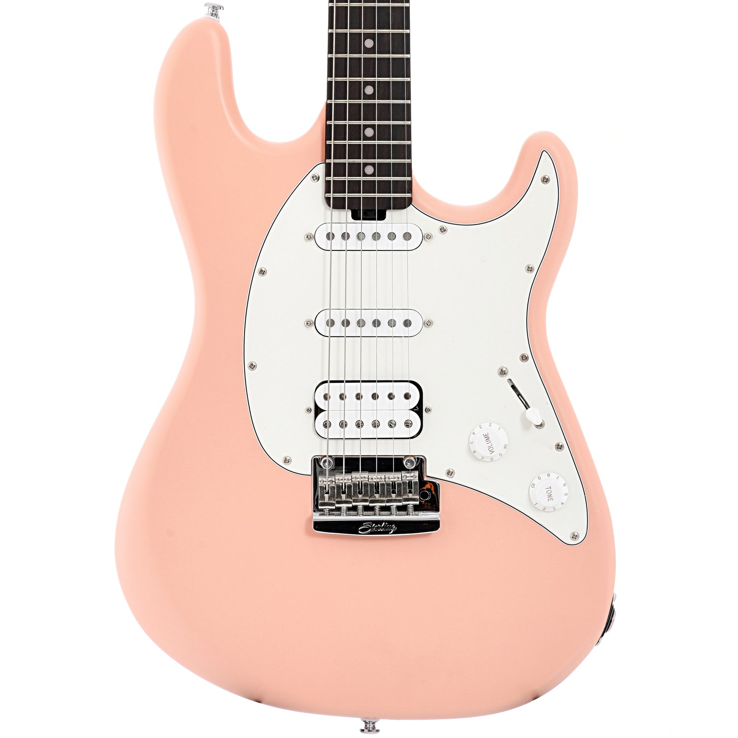 Image 2 of Sterling by Music Man Cutlass CT50HSS Electric Guitar Pueblo Pink Finish- SKU# CT50HSS-PB : Product Type Solid Body Electric Guitars : Elderly Instruments