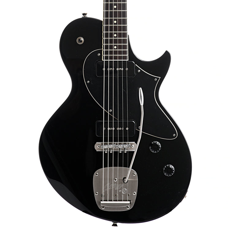 Image 1 of Collings 360 Baritone & Case, Jet Black, Bound Fingerboard- SKU# 360BAR-BLKIV : Product Type Solid Body Electric Guitars : Elderly Instruments