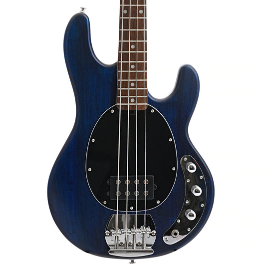 Image 1 of Sterling by Music Man StingRay 4 Bass, Trans Blue Satin Finish- SKU# RAY4-TBS : Product Type Solid Body Bass Guitars : Elderly Instruments