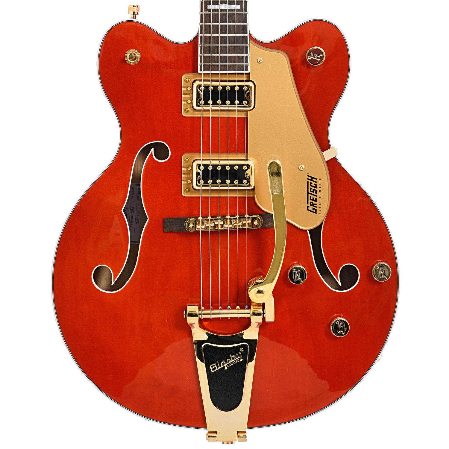 Image 2 of Gretsch G5422TG Electromatic Classic Hollow Body Double Cut with Bigsby, Orange Stain- SKU# G5422TG-ORN : Product Type Hollow Body Electric Guitars : Elderly Instruments