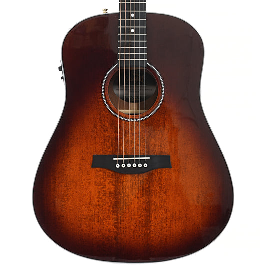 Front of Seagull Maritime Solid Wood Series Mahogany Burnt Umber Gloss Top