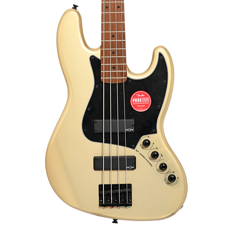 Image 1 of Squier Contemporary Active Jazz Bass HH, Shoreline Gold- SKU# SCAJBHHGLD : Product Type Solid Body Bass Guitars : Elderly Instruments