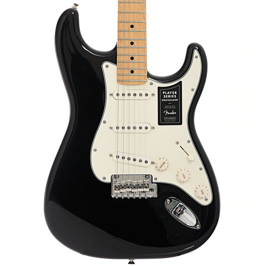 Front of Fender Player Stratocaster, Black