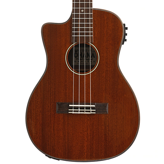 Front of Ohana BK-35GCE-LH Left-Handed Baritone Ukulele with Pickup