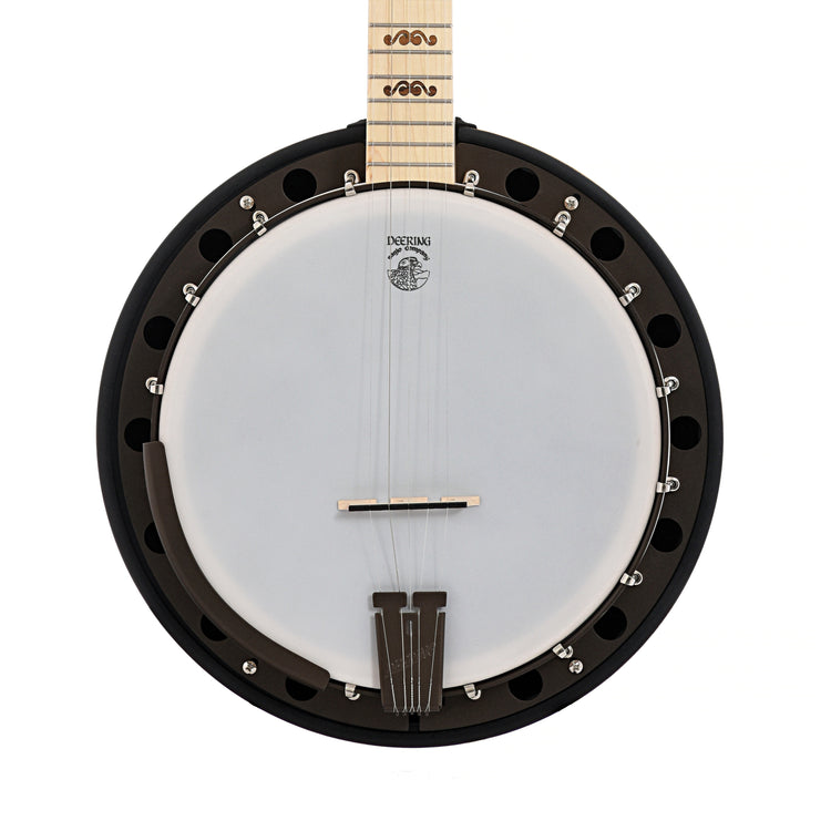 Front of Deering Goodtime 2 Limited Edition Bronze Resonator Banjo