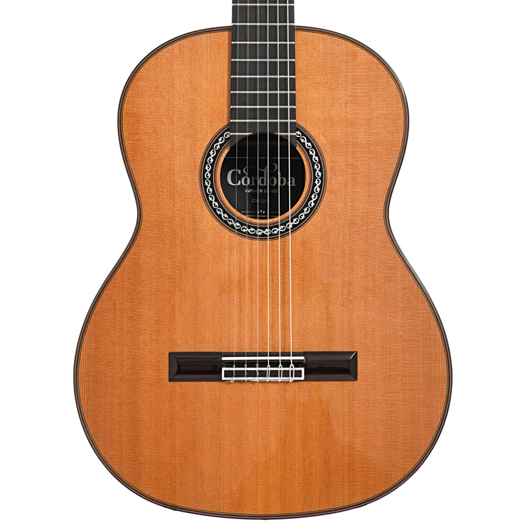 Front of Cordoba C10 Lefthanded Classical Guitar, Cedar Top
